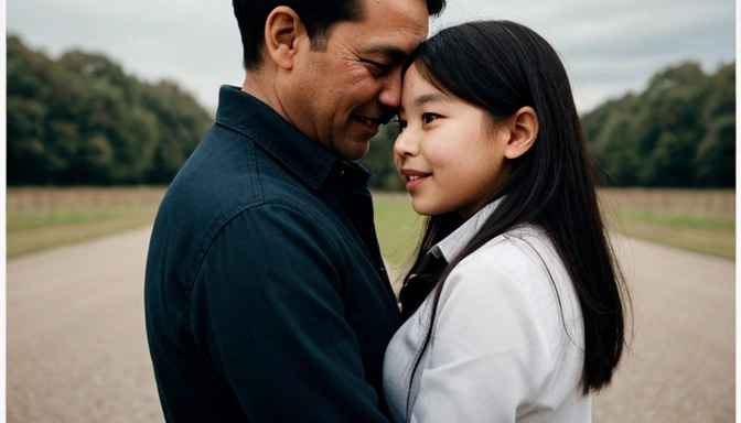 father with his daughter father with his daughter
